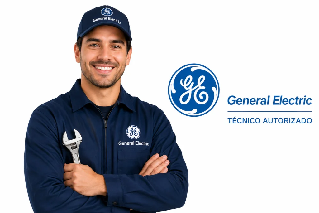 Técnico General Electric realizando mantenimiento preventivo en Cali