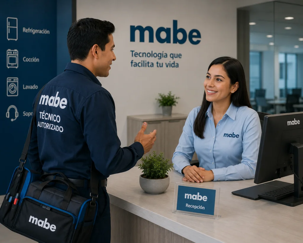 Equipo de servicio técnico autorizado Mabe en Cali